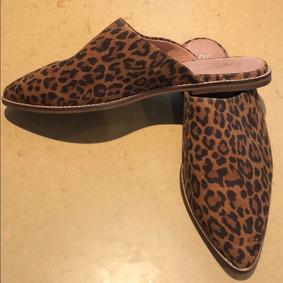 ⭐️SOLD⭐️Seychelles leopard slide on mule shoe size 9 - Picture 2 of 7